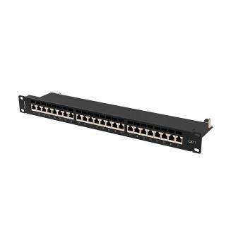 Patchpanel 24 port 1U KAT7 EK. PPS7-1024-B Czarny