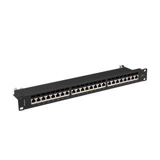 Patchpanel 24 port 1U KAT7 EK. PPS7-1024-B Czarny