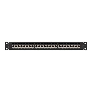 Patchpanel 24 port 1U KAT7 EK. PPS7-1024-B Czarny