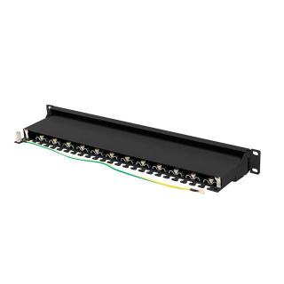 Patchpanel 24 port 1U KAT7 EK. PPS7-1024-B Czarny