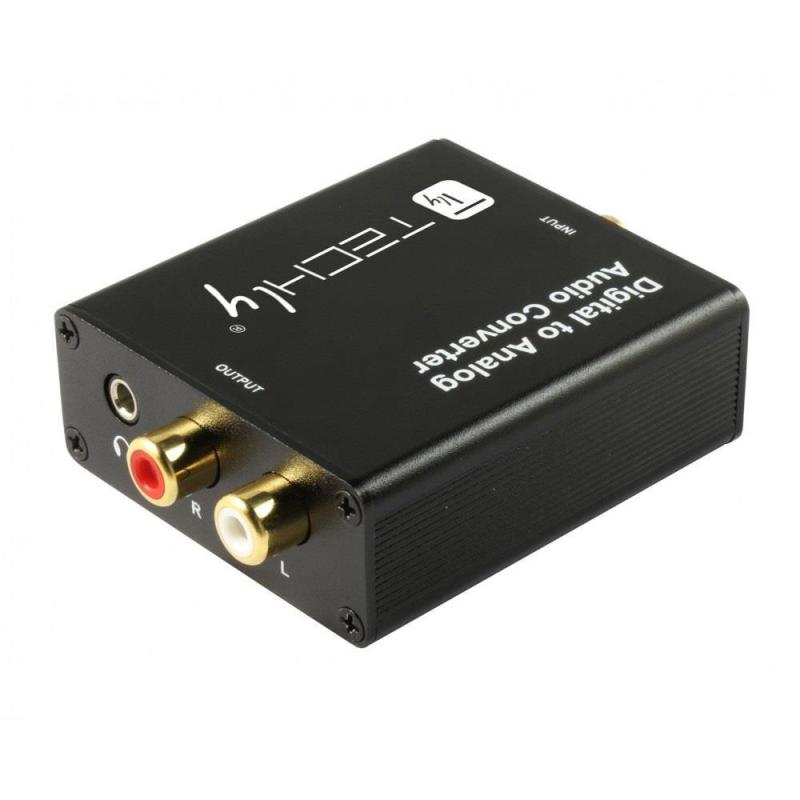 Konwerter/Przetwornik Techly DAC Toslink Coaxial do Analog RCA L/R i 3.5mm