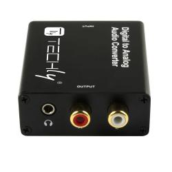 Konwerter/Przetwornik Techly DAC Toslink Coaxial do Analog RCA L/R i 3.5mm