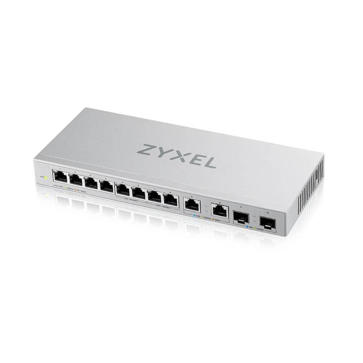 Przełącznik niezarządzalny XGS1010-12-ZZ0101F 8-Port GbE 1G + 2-Port 2.5G + 2-Port SFP+