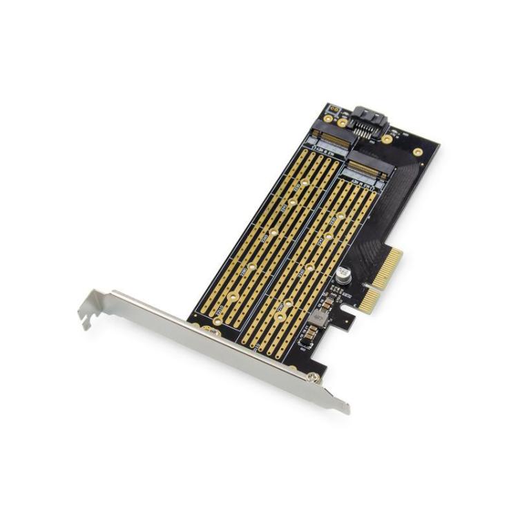 Karta rozszerzeń (Kontroler) M.2 NGFF/NVMe SSD PCIe 3.0 x4 SATA 110, 80, 60, 42, 30mm