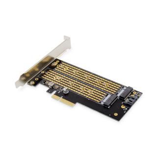 Karta rozszerzeń (Kontroler) M.2 NGFF/NVMe SSD PCIe 3.0 x4 SATA 110, 80, 60, 42, 30mm