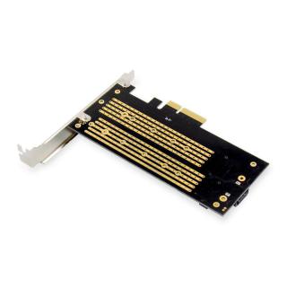 Karta rozszerzeń (Kontroler) M.2 NGFF/NVMe SSD PCIe 3.0 x4 SATA 110, 80, 60, 42, 30mm