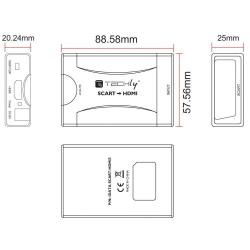 Konwerter Techly AV Euro SCART / HDMI 720p/1080p