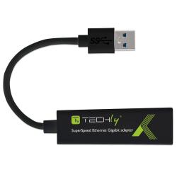 Kabel adapter / karta sieciowa Techly USB-A 3.0 - Gigabit Ethernet RJ45