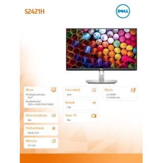 Monitor S2421H 23,8 cali IPS LED Full HD (1920x1080) /16:9/2xHDMI/Speakers/3Y PPG