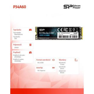 Dysk SSD A60 256GB M.2 PCIe 2100/1200 MB/s NVMe