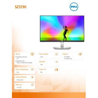 Monitor S2721H 27 cali IPS LED Full HD (1920x1080) /16:9/2xHDMI/Speakers/3Y PPG