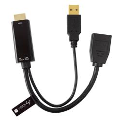 Kabel adapter Techly HDMI na DisplaPort 4K30Hz z...