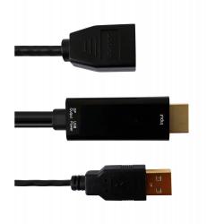 Kabel adapter Techly HDMI na DisplaPort 4K30Hz z...