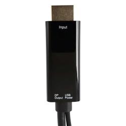 Kabel adapter Techly HDMI na DisplaPort 4K30Hz z zasilaniem USB