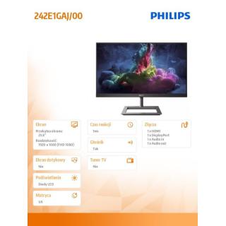 Monitor 242E1GAJ 23.8 cala VA 144Hz HDMI DP