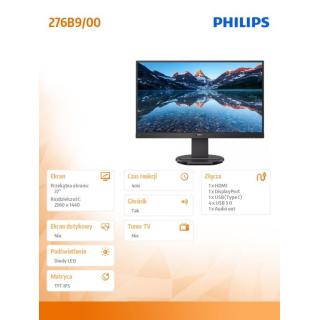 Monitor 276B9 27 cali IPS HDMIx2 DP USB-C Pivot