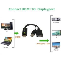 Konwerter/Adapter Techly HDMI z zasilaniem USB / DisplayPort 4K60Hz