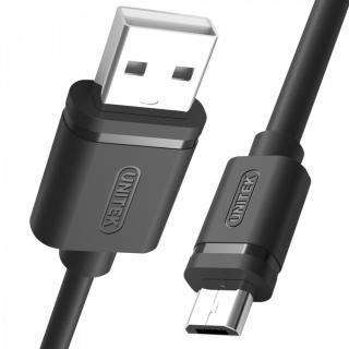 Kabel USB - microUSB 2.0, 1,5M, M/M Y-C434GBK