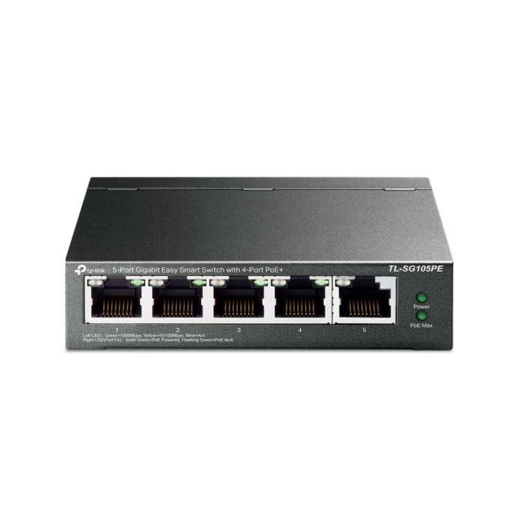 Przełącznik SG105PE Switch Smart 5xGb (4xPoE+)