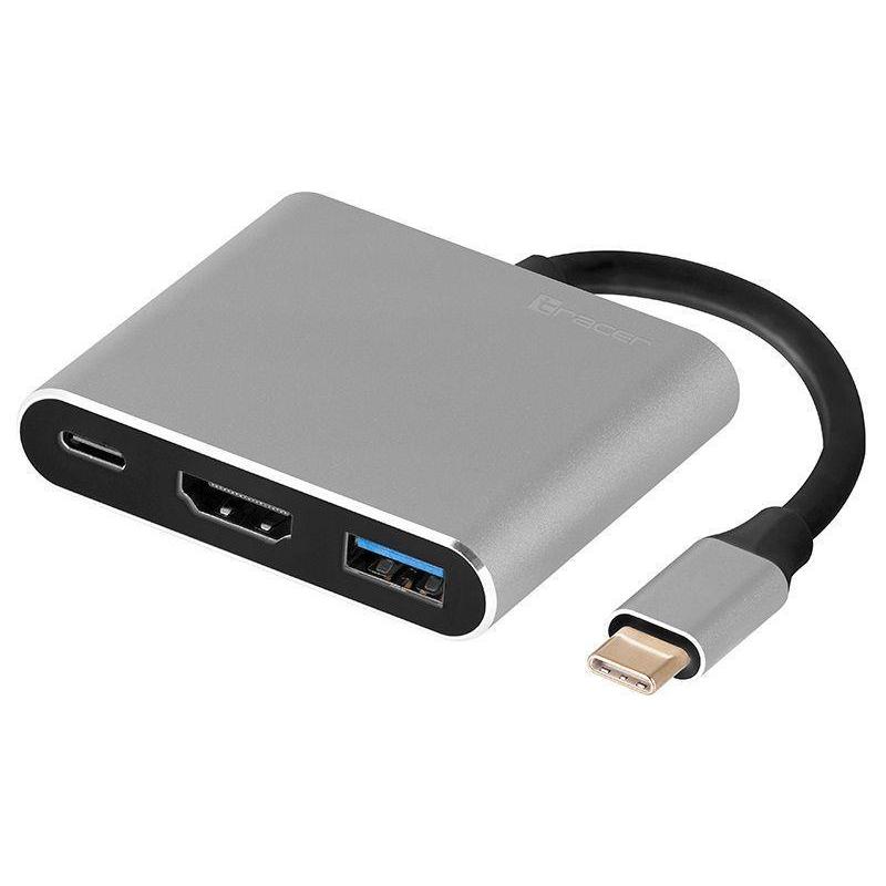 Kabel adapter 3w1 Tracer A-1, USB-C, HDMI 4K, USB 3.0, PDW 100W