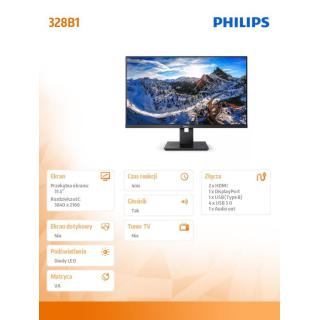 Monitor 328B1 31.5 cala VA 4K HDMIx2 DP Pivot