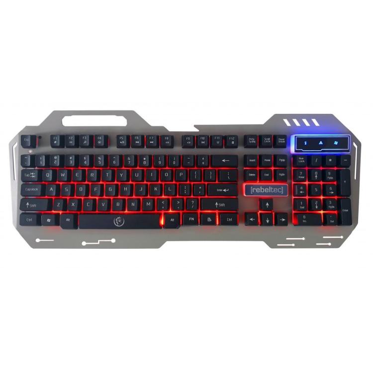 Klawiatura metalowa podwietlana gaming Rebeltec DISCOVERY 2