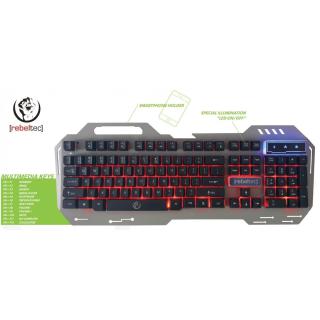 Klawiatura metalowa podwietlana gaming Rebeltec DISCOVERY 2