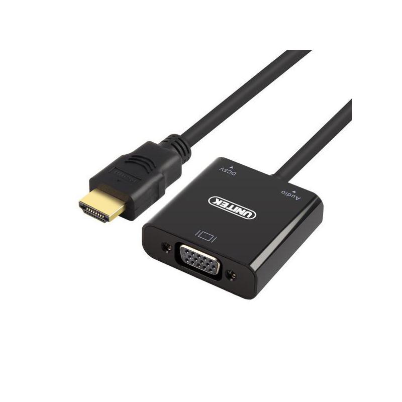 Adapter Unitek Y-6333 HDMI to VGA + audio