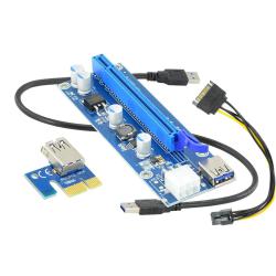 Karta rozszerzeń Riser Akyga AK-CA-64 PCI Express 1x -...