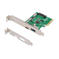 Kontroler USB 3.1 DIGITUS PCI Express - USB A / Typ C 3.1 Gen.2 10Gbps, Chipset ASM1142