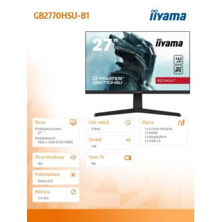 Monitor 27 cali GB2770HSU-B1 0,8ms,HDMI,DP,IPS,PIVOT,FreeSync,USB