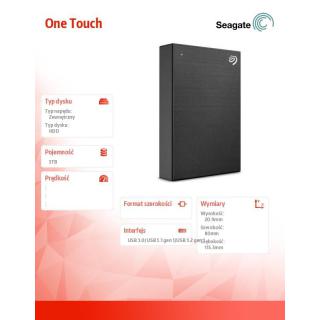 Dysk One Touch 5TB 2,5 STKC5000400 czarny