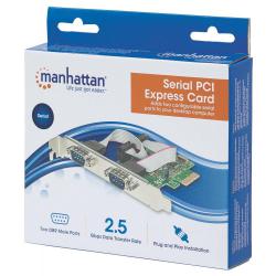 Kontroler COM Manhattan PCIe 2x RS-232/COM ICC