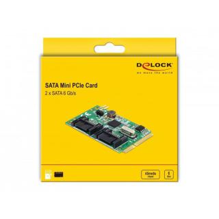 Karta mini PCIE2 X SATA 6GB/S DELOC