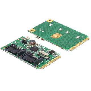 Karta mini PCIE2 X SATA 6GB/S DELOC