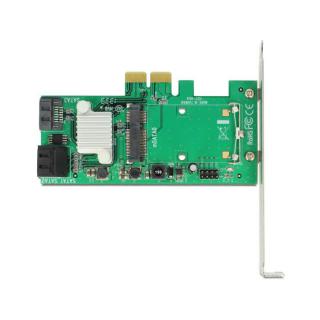 Karta PCI Express Hybrydowa 3 x wewnętrzne SATA 6 Gb/s + 1 x wewnętrzne mSATA