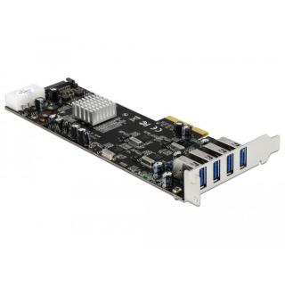 Karta PCI Express USB 3.0 4 x port Quad Channel