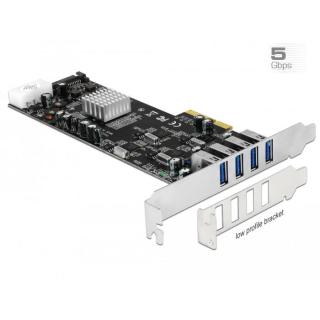 Karta PCI Express USB 3.0 4 x port Quad Channel