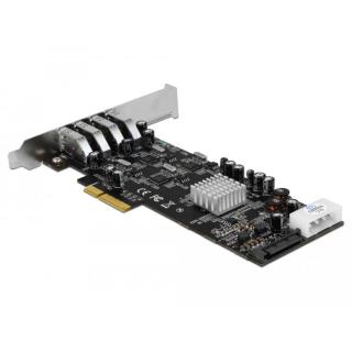 Karta PCI Express USB 3.0 4 x port Quad Channel