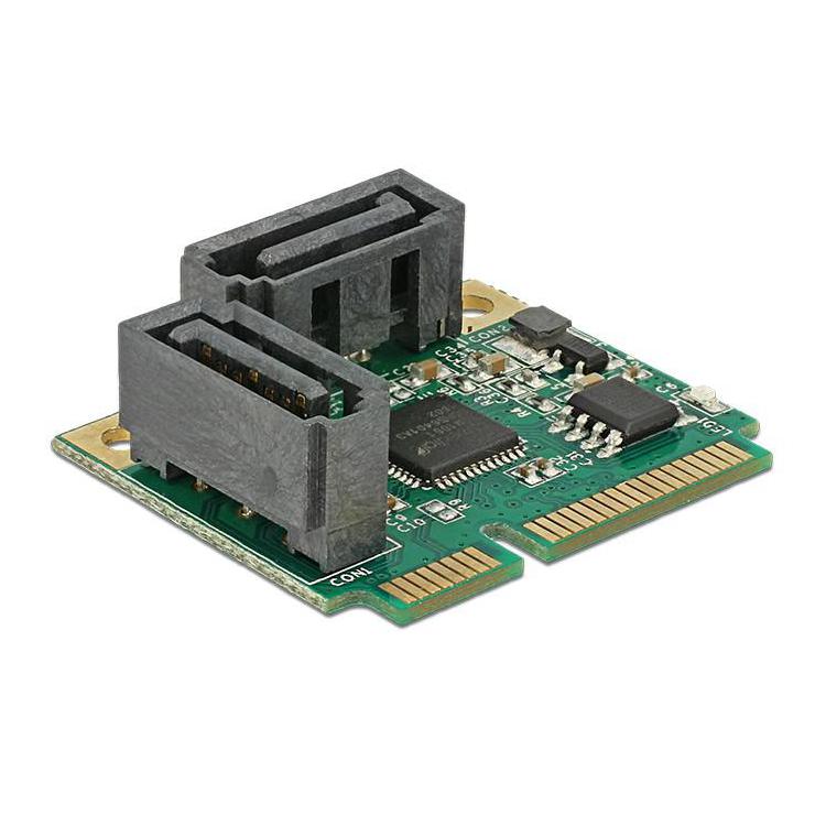 Karta rozszerzeń Mini PCIe 2x SATA 6Gb/s