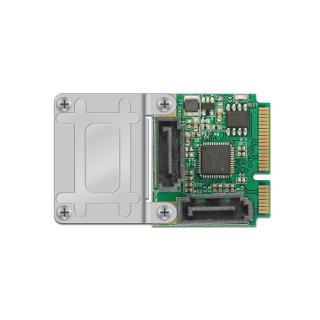 Karta rozszerzeń Mini PCIe 2x SATA 6Gb/s