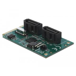 Karta Mini PCIe 2x SATA 6Gb/s RAID