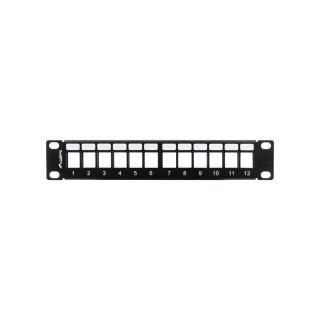 Patch panel 12port 1U z organizerem PPKS-9112-B