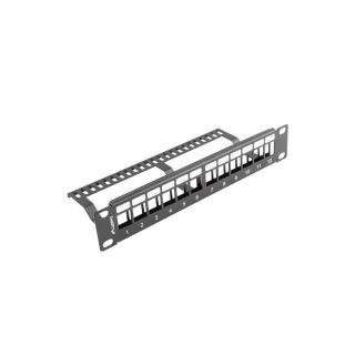 Patch panel 12port 1U z organizerem PPKS-9112-B