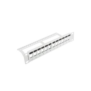 Patch panel 12port 1U z organizerem PPKS-9112-S