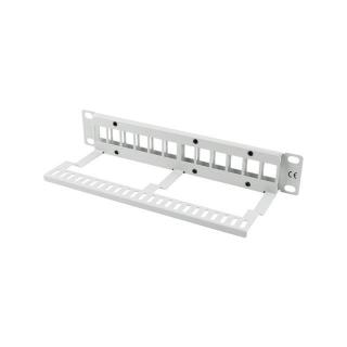 Patch panel 12port 1U z organizerem PPKS-9112-S