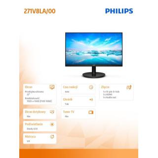 Monitor 271V8LA 27 cali VA HDMI Głośniki