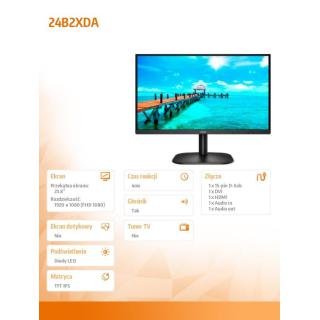 Monitor 24B2XDA 23.8 cali IPS DVI HDMI Głośniki