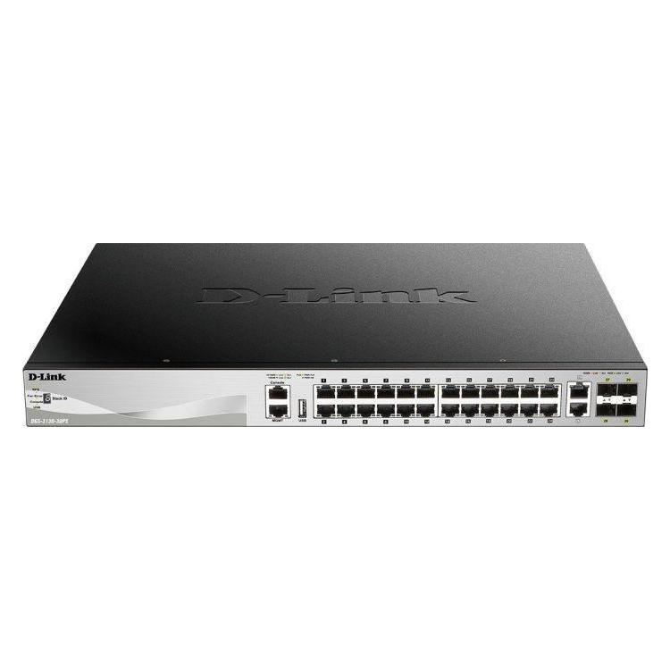 Przełącznik Smart DGS-3130-30PS/SI Switch 24xGE PoE 2x10G 4xSFP+