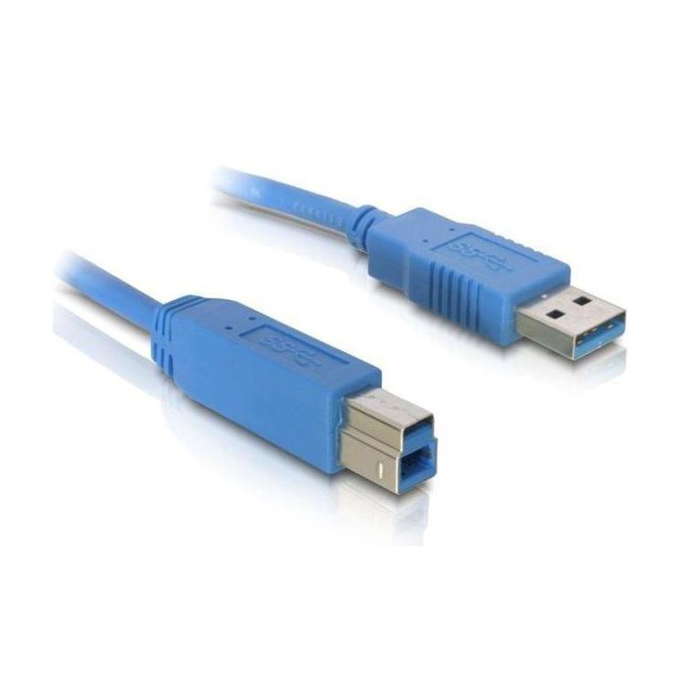 Kabel USB-A(M)-USB-B(M) 3.0 5 m niebieski